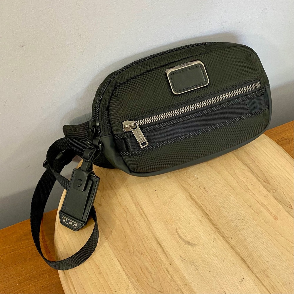 TUMI Recruit 3-in-1 Chest Pack Waist Bag Sling Black Ballistic Nylon 232701D